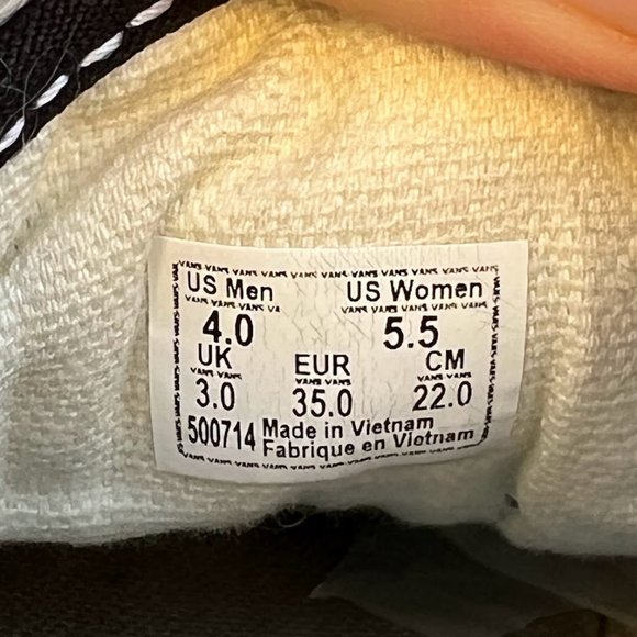 Vans Off The Wall Sidewall Red Black Old Skool Sneakers Size M4 W5.5 - Picture 5 of 6